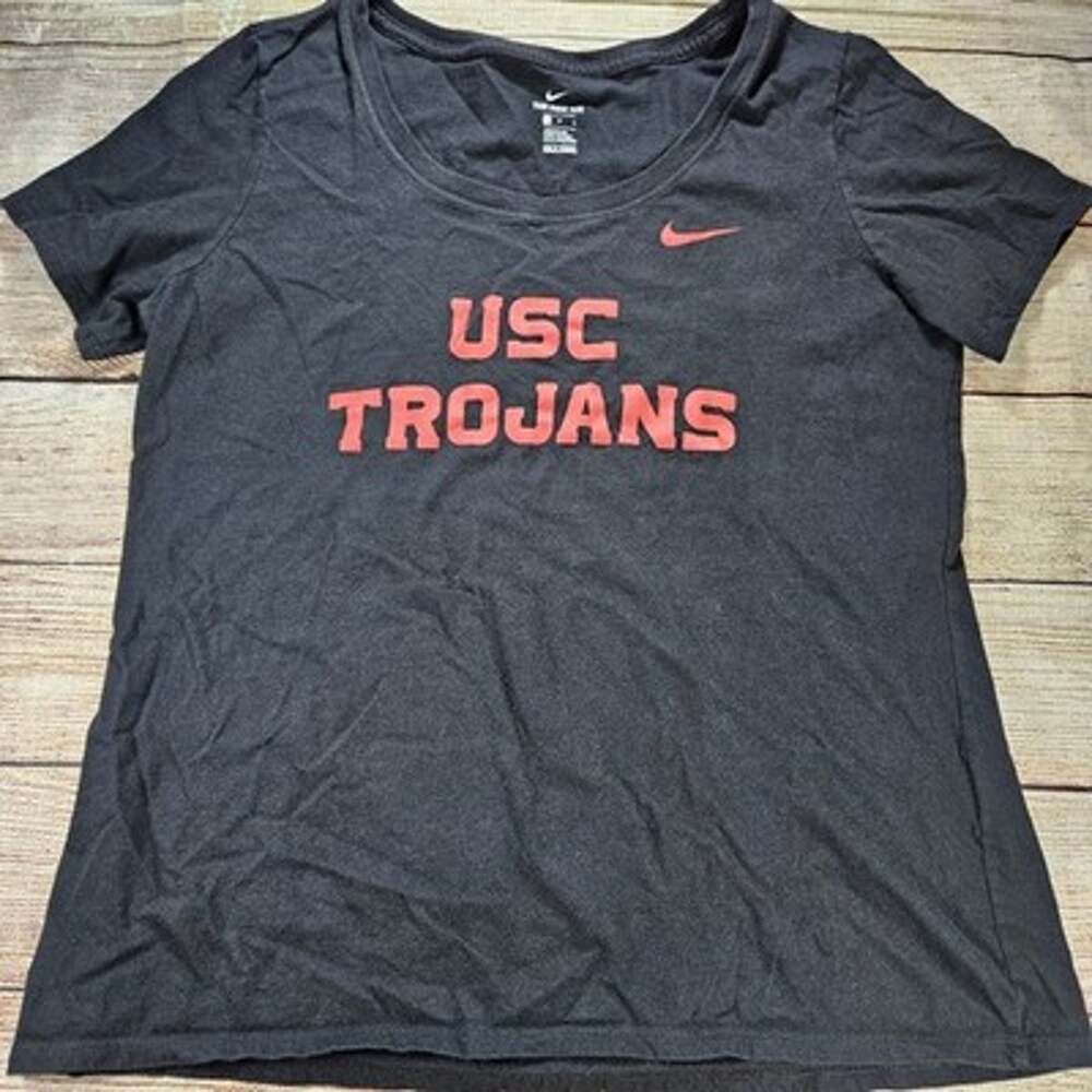 Nike Top Women's L Dark Gray USC Trojans Short Sleeve Collegiate Tee